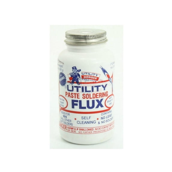 Utility Wonder 14-206 8oz Self Cleaning Soldering Flux With Brush Top