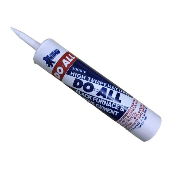 Utility Wonder 30-1005 11oz Tube Of Black Do-All Furnace And Stove Cement