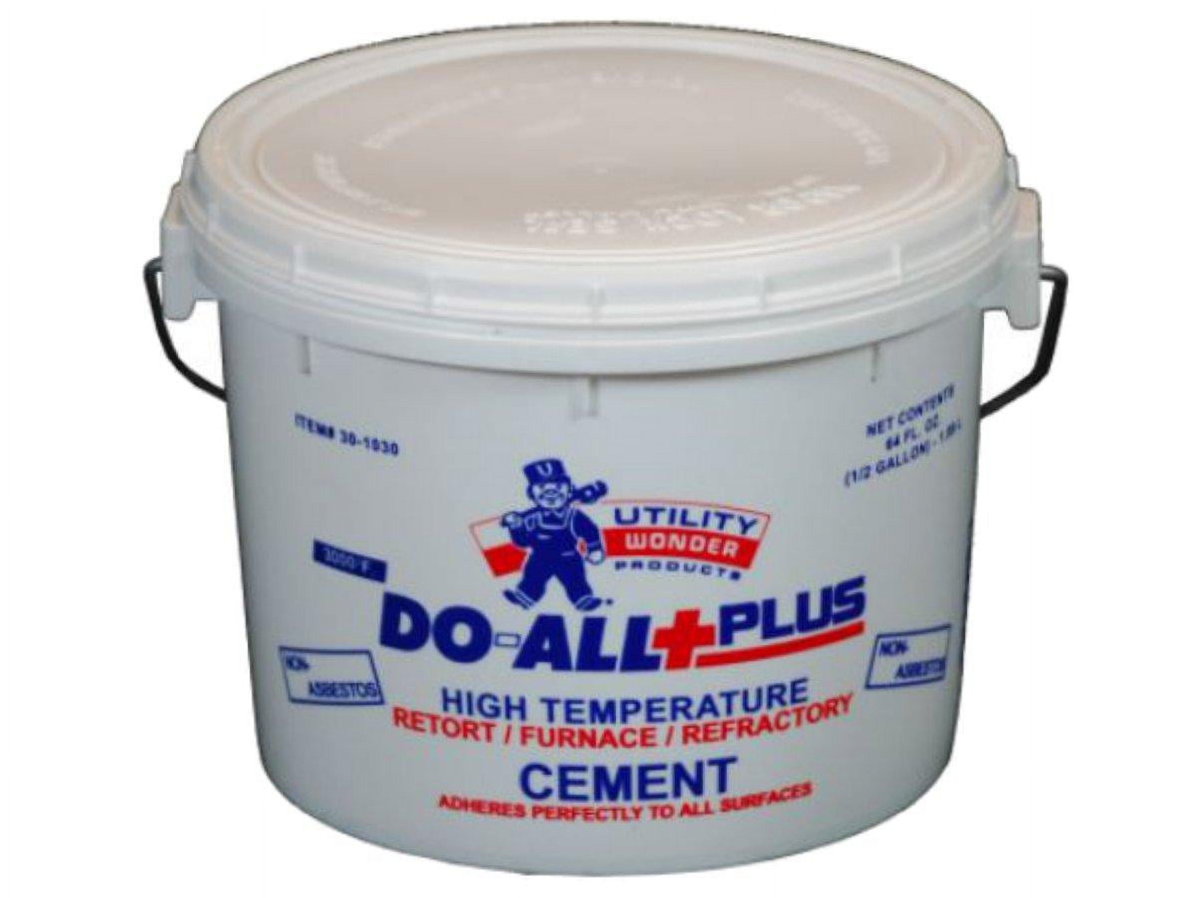 Utility Wonder 30-1030 1/2 Gallon Of DO-ALL+PLUS Furnace Cement