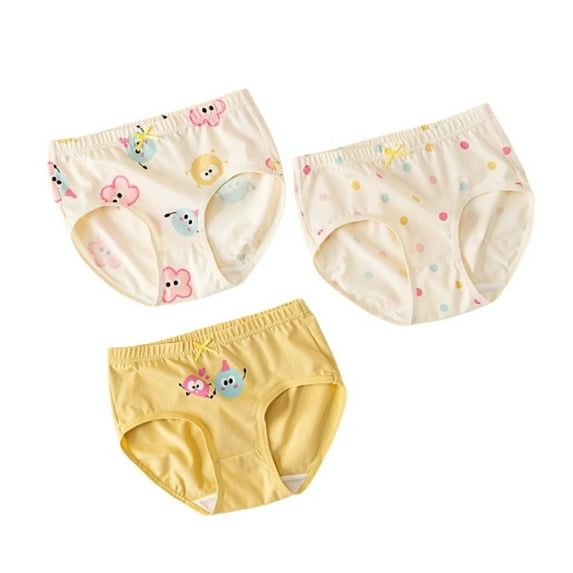 Utlike 3 Pack Girls Underwear Cartoon Rainbow Panties Shorts Briefs Regular Fit Underpants Size 13 Years-14 Years