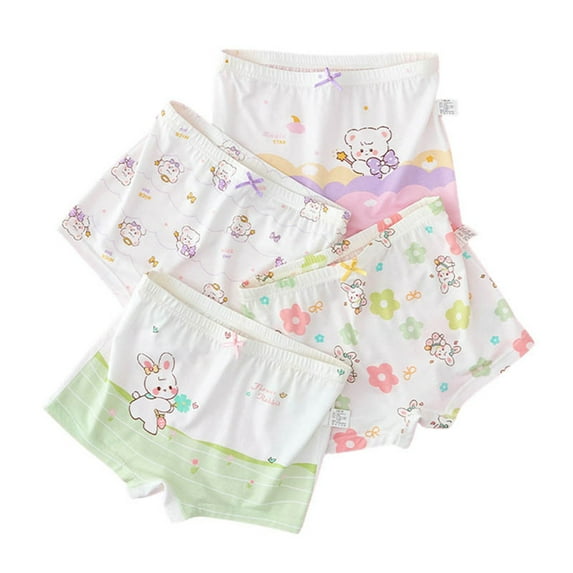 Utlike 4 Pack Boys Underwear Kids Toddler Cute Casual Cartoon Comfortable Boxer Briefs Pantys Trunks Softness Underpants Size 7 Years-8 Years