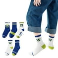 thumbnail image 1 of Utlike 5 Pairs Boys Socks New Cute Crew Socks Athletic Socks For Boy Size 9 Years-12 Years, 1 of 3