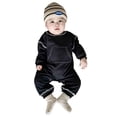 thumbnail image 1 of Utlike Baby Boys Bodysuits Kids Toddler Autumn Solid Color Long Sleeve Romper Breathable Onesies For Infant Size 18 Months-24 Months, 1 of 7