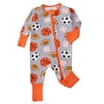 thumbnail image 1 of Utlike Baby Boys Bodysuits Long Sleeve Zip Up Romper Soft Comfortable Pajamas For Everyday Wear Athletic Fit Infant Onesies Daily Wear Size 6-9M, 1 of 3