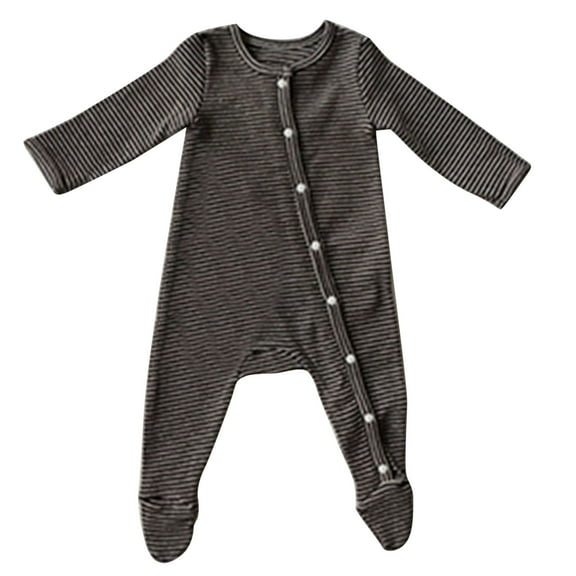 Utlike Baby Boys Bodysuits Striped Autumn Long Sleeve Romper Skin Friendly Fit Playsuits Daily Wear Size 12 Months-18 Months