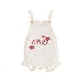thumbnail image 1 of Utlike Baby Girls Snap Crotch Bodysuits Soft For Comfortable Everyday Romper With Snap Closure Cute For Toddler Summer Wear Softness Onesies For Size 0 Months-3 Months, 1 of 6