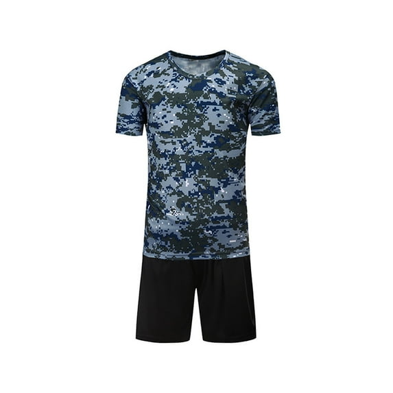 Utlike Boys Camo Outfits Set Summer Casual Short Sleeve T Shirt Shorts Playwear Comfortable Summer Outfit Daily Wear Athletic Fit Outfit For Boys Size 5 Years-6 Years