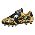 thumbnail image 1 of Utlike Boys Cleats Firm Ground Football Shoes For Youth Training And Matches With Advanced Traction Technology Gold Size 35, 1 of 4