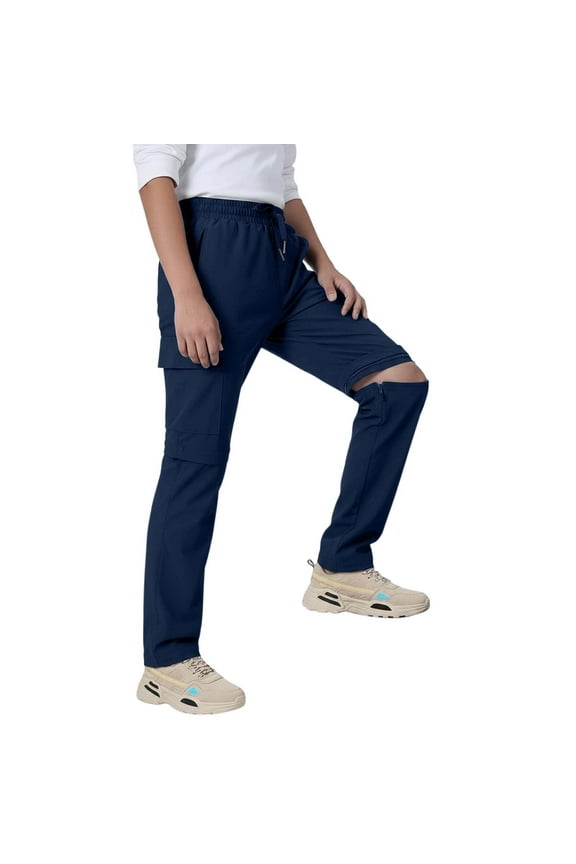 Boys Convertible Pants With Detachable Legs For Hiking Camping And All Weather Adventures Leisure Trousers Size 3 Years-4 Years