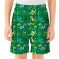 thumbnail image 1 of Utlike Boys Dinosaur Print Shorts Comfortable Casual Playwear Soft Elastic Waistband Shorts For Daily Wear Basic Boys Shorts Size 7 Years-8 Years, 1 of 4