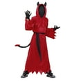 thumbnail image 1 of Utlike Boys Hallomas Halloween Set Glowing Red Eyes Robe Black Cape Kids Theme Party Dress Up Set Toddler Boy Fall Outfits Size 10 Years-12 Years, 1 of 9