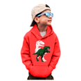 thumbnail image 1 of Utlike Boys Hoodies Sweatshirt Crewneck Truck Shirt Dinosaur Long Sleeve Pullover Tees Basic Top For Kids Size 9 Years-10 Years, 1 of 6