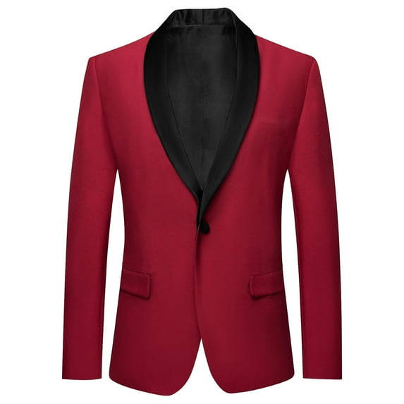Utlike Boys Jacket Long Sleeve Lapel Formal Suit Jacket Button Fashion Casual Coat Business Suit For Kids Softness Top Size 6 Years-7 Years