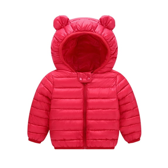 Utlike Boys Jacket Warm Outdoor Windproof Baby Coat Kids Hooded Toddler Jacket Thick Light Weight Coat For Boys Flexible Fit Size 18 Months-24 Months