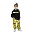 thumbnail image 1 of Utlike Boys Outfits Set Camo Print Hooded Sweatshirt And Pants Loose Fit Casual Outfit For Toddler Kids Autumn Winter Comfortable Playwear Size 5 Years-6 Years Black, 1 of 4
