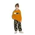 thumbnail image 1 of Utlike Boys Outfits Sets Camo Print Hooded Long Sleeve Sweatshirt With Pants Loose Fit Casual Kids Outfit For Fall And Winter Size 11 Years-12 Years Orange, 1 of 4