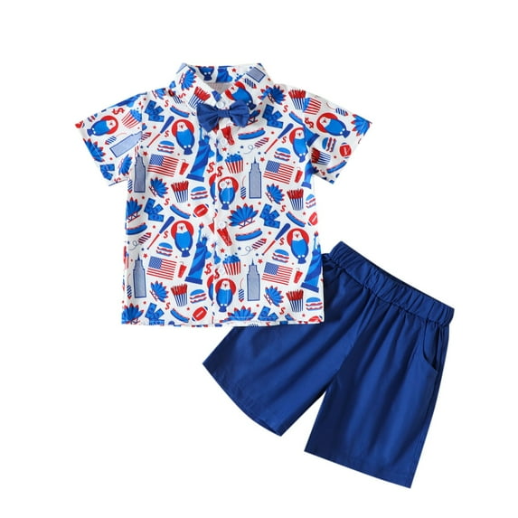 Utlike Boys Outfits With Polo Shirt & Shorts Summer Cartoon Building Balloon Print Preppy Toddler Clothes Gentleman Outfit Size 6 Months-12 Months