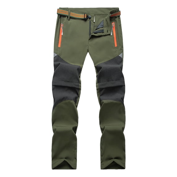 Utlike Boys Pants Summer New Outdoor Kids Pants Breathable Lightweight Convertible Shorts Classic Pants For Boys Size 11 Years-12 Years