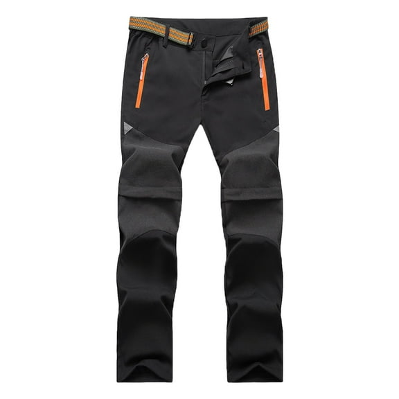 Utlike Boys Pants Summer New Outdoor Kids Pants Breathable Lightweight Convertible Shorts Classic Pants For Boys Size 7 Years-8 Years