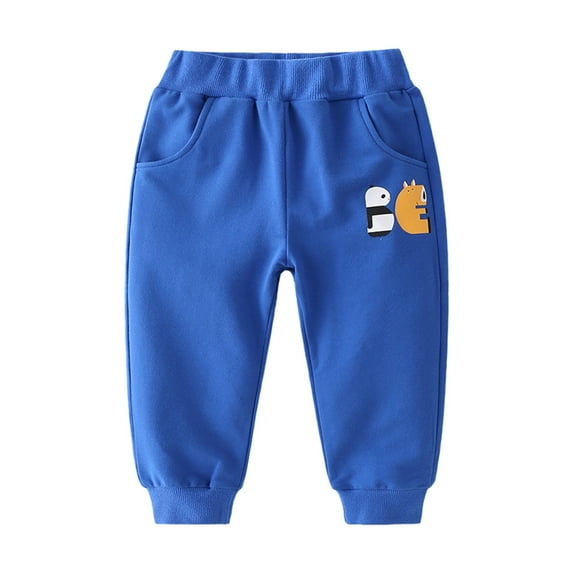 Utlike Boys Pants Toddler Solid Color Sweatpants Overalls Casual Pants For Children Boys Basic Pants Size 18 Months-24 Months