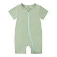 thumbnail image 1 of Utlike Boys Romper Baby Pajamas Zipper Short Sleeve Sleeper Jumpsuit Toddler Lightweight Summer Bodysuits Size 12 Months-18 Months, 1 of 2