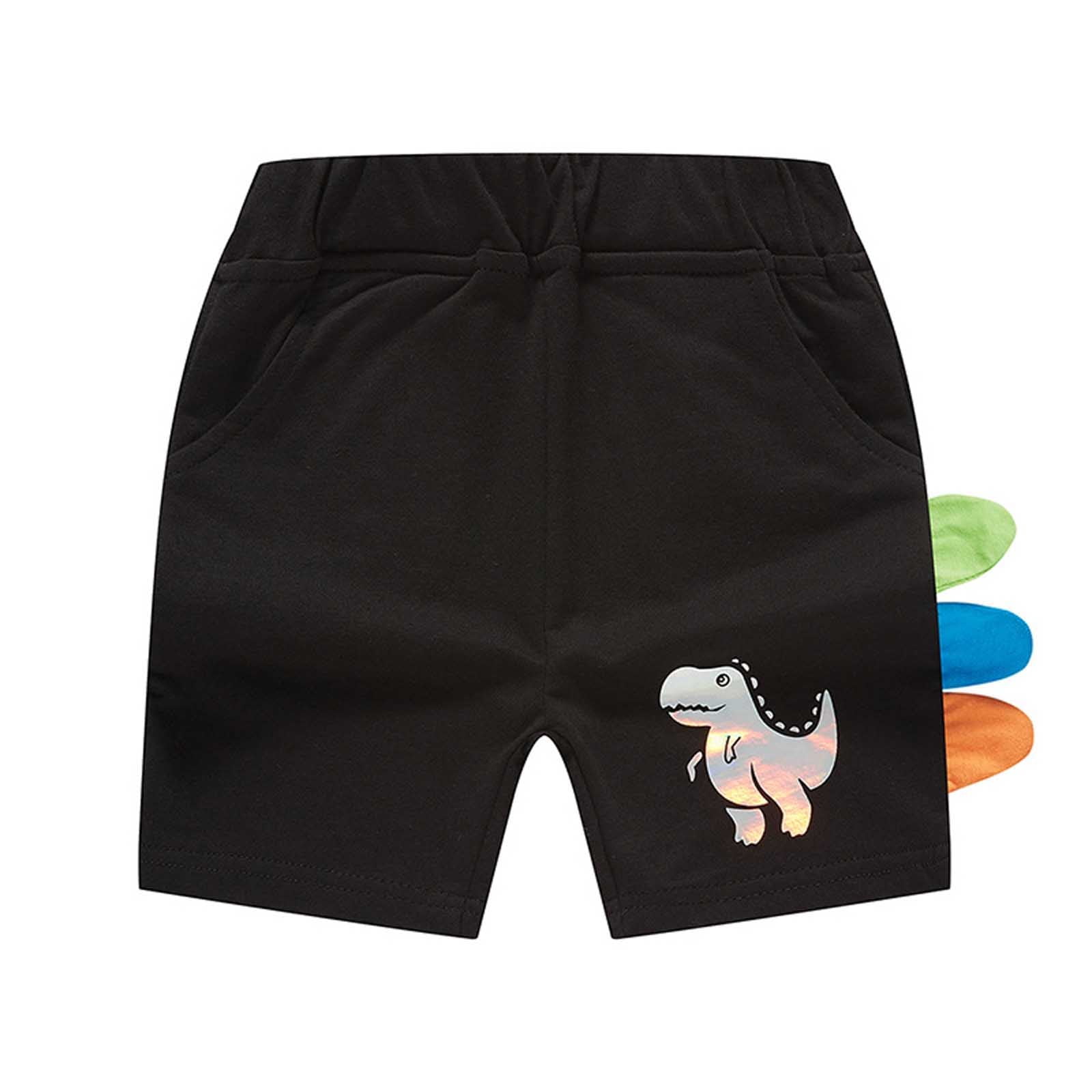 Boys Shorts Animal Comfort Shorts Outdoor Adorable Daily Black White Mid Waist main image 1