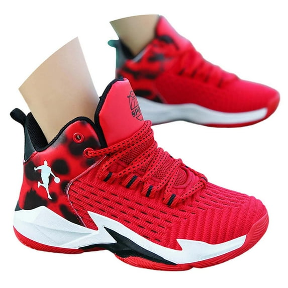 Utlike Boys Sneakers Breathable Mesh Basketball Shoes For Kids Youth Athletic Running Casual Sports Shoes Versatile Boys Shoes Size 37