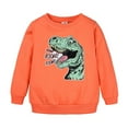 thumbnail image 1 of Utlike Boys Sweatshirt Kids Unisex Cartoon Animals Dinosaur Printed Round Neck Long Sleeved Pullover Lightweight Top For Kids Size 12 Months-24 Months, 1 of 9