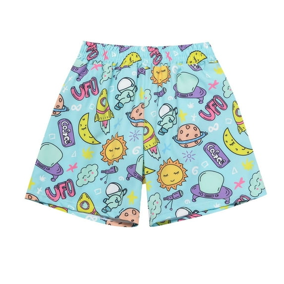 Utlike Boys Swimming Trunks Summer Swimsuit Beach Bathing Suit For Hot Spring Beach Vacation Loose Medium Sized Swimming Shorts For Kids Size 6 Years-7 Years