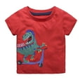 thumbnail image 1 of Utlike Boys T-Shirt Toddler Kids Car Cartoon Prints Loose Tops Soft Short Sleeve T-Shirt Tee Tops Clothes Size 5 Years-6 Years, 1 of 9