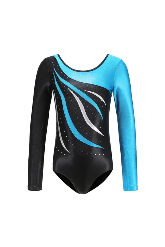 Girl Dance Leotard Gymnastics Outfit Sparkling Rhinestone Romper Jumpsuit Ballet Latin Performance And Practice Leisure One Piece Outfit Size 10 Y-11 Y