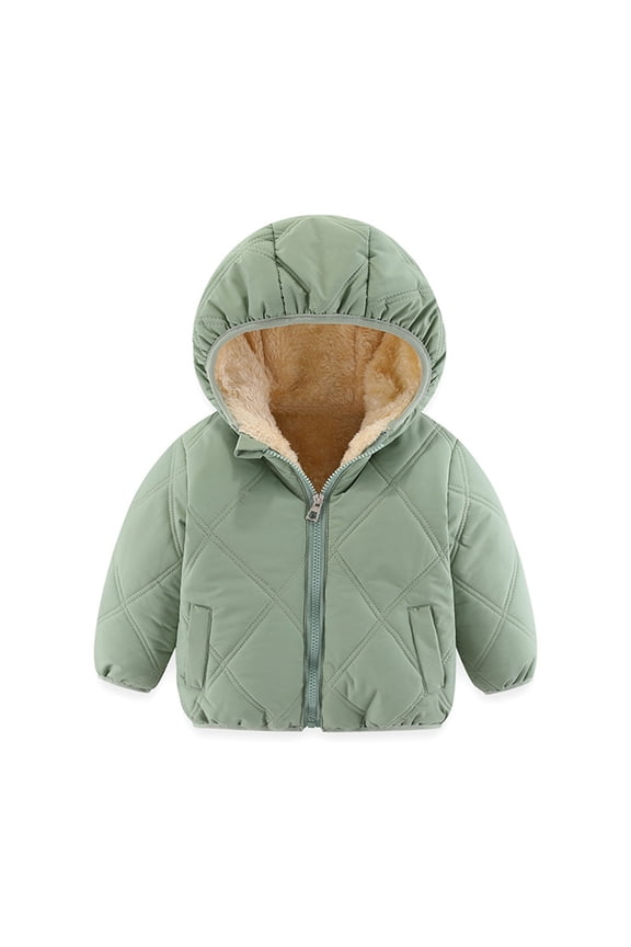 Girls Down Jacket Baby Winter Coats Toddler Outerwear Snow Jackets Warm Clothes Regular Fit Top Size 18 Months-24 Months