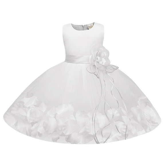 Utlike Girls Dresses Sleeveless Flower Prints Princess Dress Dress Show Dress Sundress Wedding Attire Sundress Size 9 Months-12 Months