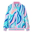 thumbnail image 1 of Utlike Girls Jacket Fall Lightweight Jacket Zip Up Thin Children Leaf Printing Windbreaker Windproof Jacket Comfort Fit Top For Daily Wear Size 3 Years-4 Years, 1 of 9