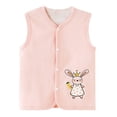 thumbnail image 1 of Utlike Girls Jacket Toddler Baby Winter Sleeveless Cartoon Coat outerwear Warm Coat Vest Jacket Cow Sheep Cat Rabbit Double Sided Wearing Softness Top For Daily Wear Size 18 Months-24 Months, 1 of 2