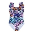 thumbnail image 1 of Utlike Girls One-Piece Swimsuit Leopard Print Swimwear Toddler Cute Beach Bathing Suit Fashion Bikini Set Size 5 Years-6 Years, 1 of 6