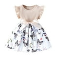 thumbnail image 1 of Utlike Girls Outfit Skirt Set Sping Summer Dress Sleeveless Casual Butterfly Print Dresses Size 2 Years-3 Years, 1 of 3
