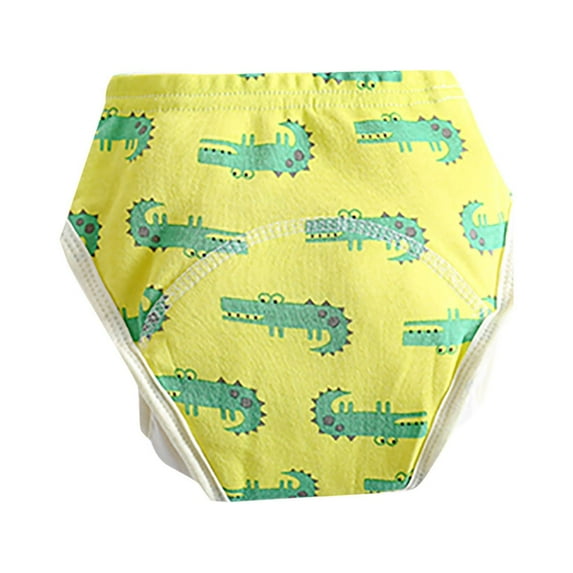 Utlike Girls Pants Cartoon Cute Baby Gauze Waterproof And Leak-Proof Diaper Baby Learning Pants Size 4 T-5 T