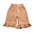 thumbnail image 1 of Utlike Girls Pants Double Ruffled Breathable Capri Pants Size 18 Months-24 Months, 1 of 1