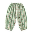 thumbnail image 1 of Utlike Girls Pants Toddler Kids Baby Cotton Pull On Cartoon Print Elastic Basic Harem Long Pants Bloomers Casual Joggers Size 4 Years-5 Years, 1 of 9