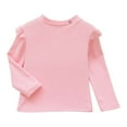 thumbnail image 1 of Utlike Girls Shirt Long Sleeve Tops For Fall And Winter Comfortable Casual For Toddler And Big Kids Soft Breathable Popular Tee Size 2 Years-3 Years Pink, 1 of 3