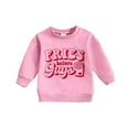 thumbnail image 1 of Utlike Girls Shirt Solid Long Sleeve Fall Winter Warm Hooded Tops Clothes Regular Fit Tee Size 6 Months-12 Months Red, 1 of 6