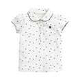 thumbnail image 1 of Utlike Girls Shirt Summer Children Top Lapel Short Sleeve T Shirt Versatile Tee Size 12 Months-18 Months White, 1 of 6