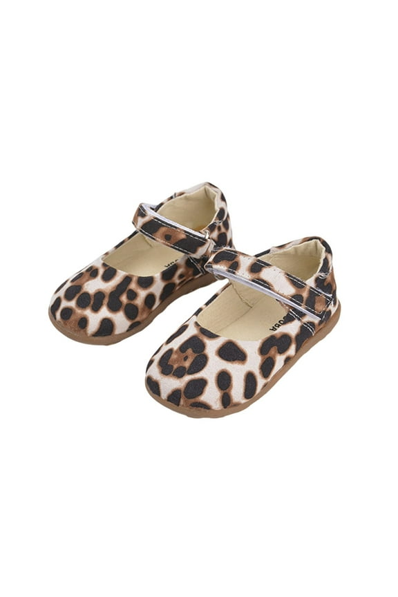 Girls Shoes Sneakers Casual Low Top On Shoes With Leopard Print Cozy Footwear Khaki