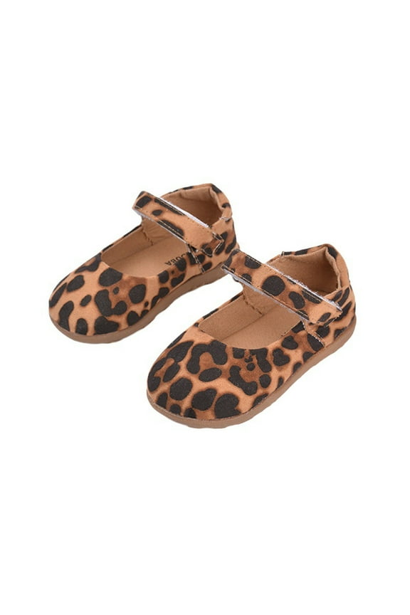 Girls Shoes Sneakers Casual Low Top On Shoes With Leopard Print Trend Footwear Coffee