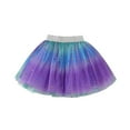 thumbnail image 1 of Utlike Girls Skirts Casual Elastic Waist Soft Flowy Skirt Layered Tutu Tulle Skirt Back To School Mini Skirt For Girl Size One Size, 1 of 4