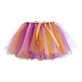 thumbnail image 1 of Utlike Girls Skirts Kids Holiday Party Dance Colourful Layered Puffy Tutu Tulle Skirt First Day Of School Clothes For Girl Size 8 Years-10 Years, 1 of 3