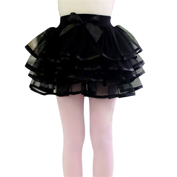 Utlike Girls Skirts Toddler Kids Solid Color Layered Puffy Tutu Tulle Skirt School Clothes For Girl Size 4 Years-5 Years