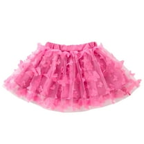 Utlike Girls Skirts Toddler Kids Solid Color Layered Tutu Tiered Skirt For Party Princess Dress Up For Girl Size 18 Months-24 Months