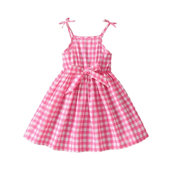 Utlike Girls Spaghetti Strap Dress Toddler Sleeveless Suspenders Dress Dance Party Princess Dresses Sweet Little Girl Sundress Size 6 Years-7 Years